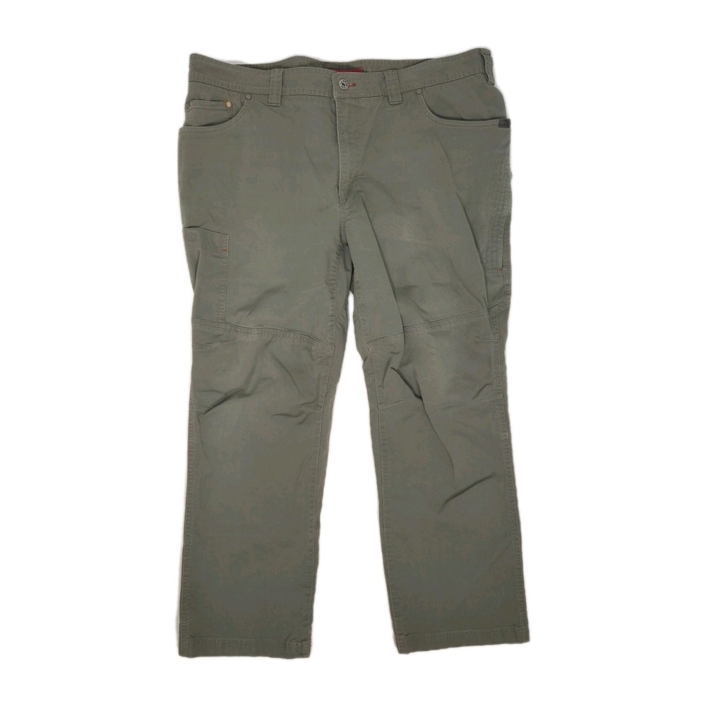 LL Bean Chinos Olive Green Cargo Pants Mens 40×30 Utility Work Pants